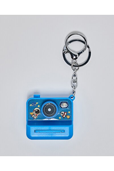 R&B Blue Unisex Blue Unisex Camera Keychain