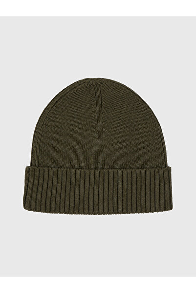 Tommy Hilfiger Men Army Green Essential Flag Beanie