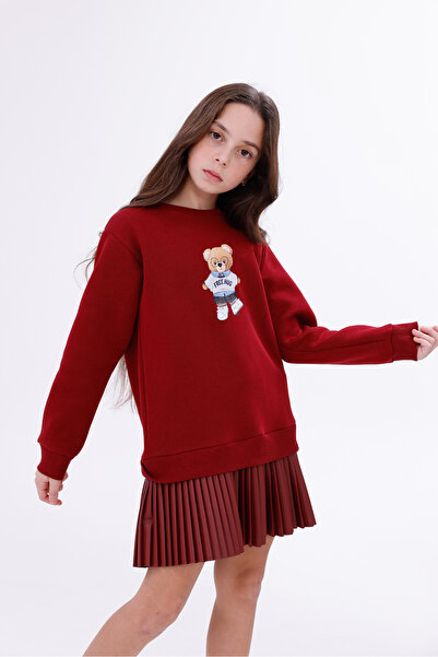 EYLÜL ELİF BUTİK Αθλητικό φόρεμα για κορίτσια με στάμπα Teddy