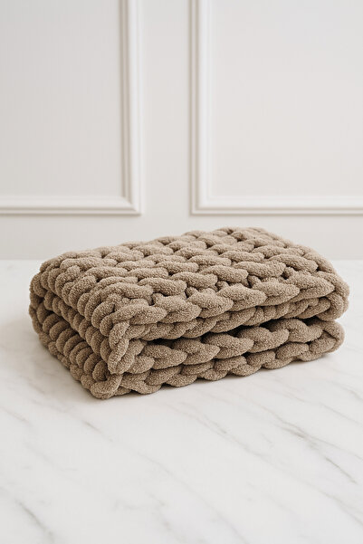 Alize Yumuşacık Kalın Örgü Atkı – El Örgüsü Premium Seri