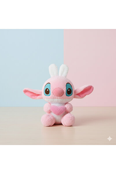 NB market Lilo Stitch Plush Toy Rabbit Stic Ear Plush Toy Pink Color 25cm