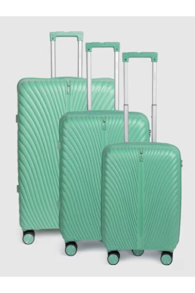 WDA Elegant 3-Piece Hard Shell Luggage Set with Spinner Wheel