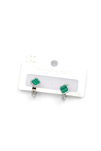 GARENTAS Vc clover hoop earrings - silver