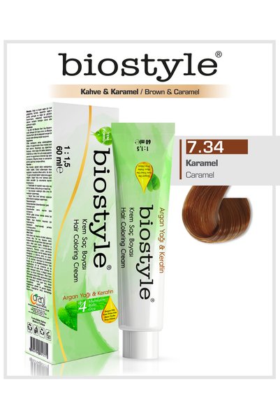 Biostyle Krem Saç Boyası 7.34 (12 Adet)