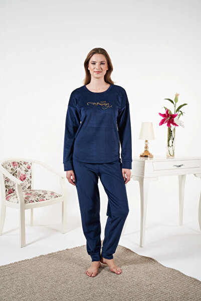 Estiva 25386 Long Sleeve Velvet Pajama Set