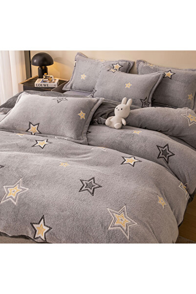 FIONNA.RO Lenjerie De Pat Cocolino 4 Piese Cu Elastic - Starry Night