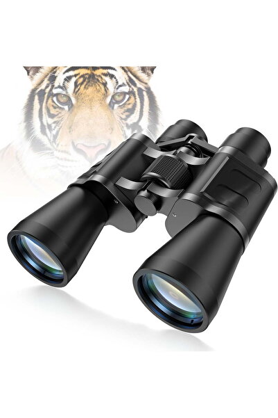 HYX 12x50 Binoculars for Adults, HD Low-Light Night Vision, FMC BAK4 Prism, Black