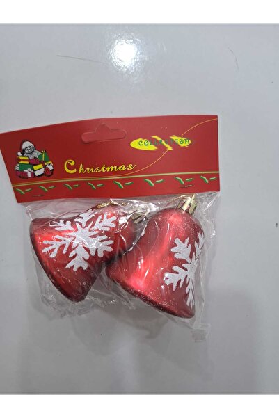 Astaş Christmas Red and White Bell 5.5*7cm 2-Pack