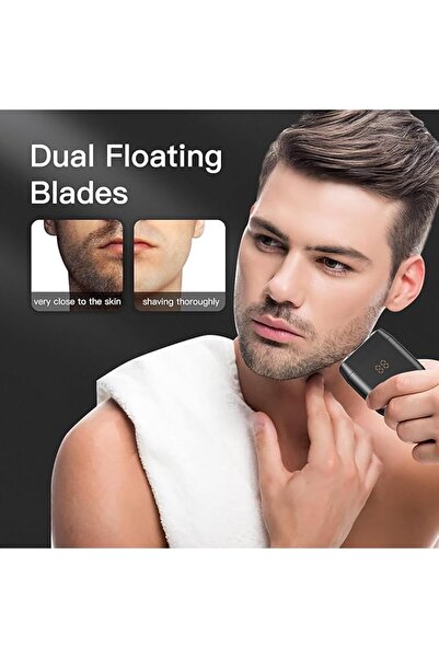 Generic Mini Electric Shaver for Men, Portable Cordless Razor, USB-C Rechargeable, IPX7 Waterproof