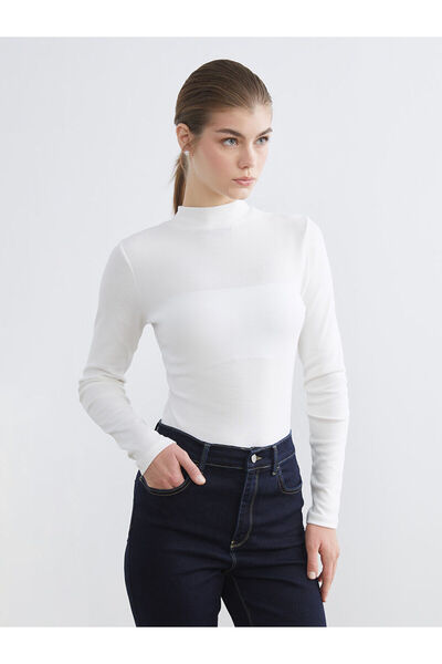 LC Waikiki بدلة نسائية من LCW ModestEcru ذات ياقة واقفة