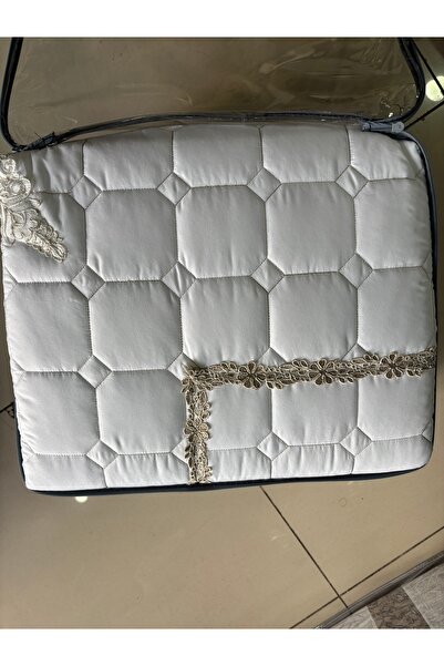 PERDECİM OKTAY Çift kişilik fidan takım fransız dantelli yatak örtüsü