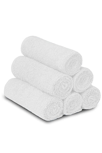 mihriban 6 бавовняних рушників для рук і обличчя, білий набір рушників 30x50 см, рушники для гостей і кухні