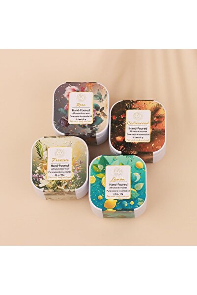 Generic HiHas 8-Piece Scented Soy Candle Set