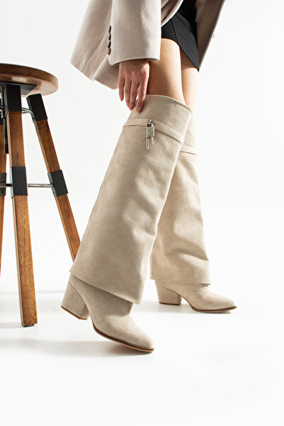 irmona حذاء سيستا بيج من جلد الغزال بكعب 6 سم