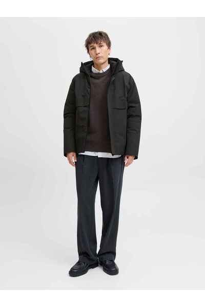 Jack & Jones Men's Hooded Jacket - Moon - 12280905