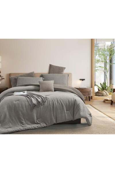 Alhabib bedding Asta Winter Double Bedspread Set, Gray, 7 Pieces
