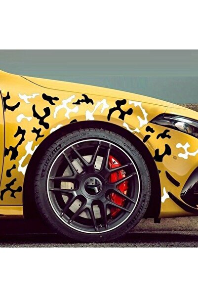 Avex Set de 2 stickere autoadezive Tuning în două culori, model „Paint Stains”, dimensiune 97 x 47 cm