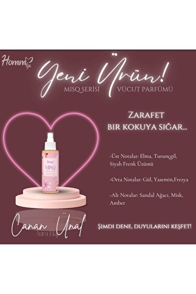 Homm Bitkisel MISQ BODY MIST VÜCUT PARFÜMÜ 100 ML
