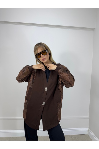 dilber fashion Opened Paneled Cardigans