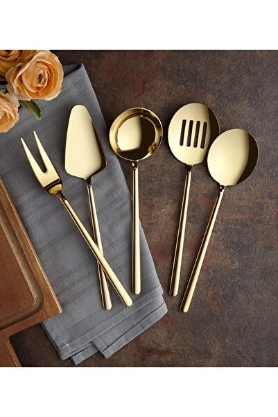 Dame Marie Allegra 5 Piece Gold Ladle Set