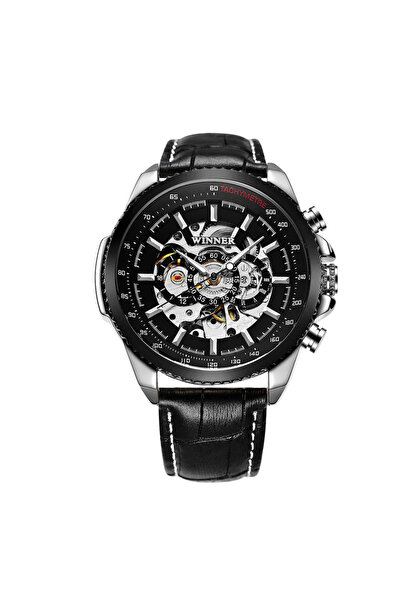 T-WINNER Ceas bărbătesc, T-winner, Clasic, Mecanism mecanic automat, Schelet,...