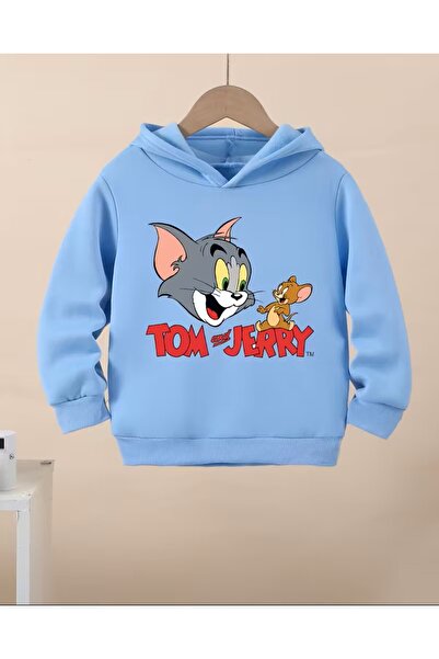 oneagılyazı Tom și Jerry cu imprimeu Elegant cu glugă Swea tricou