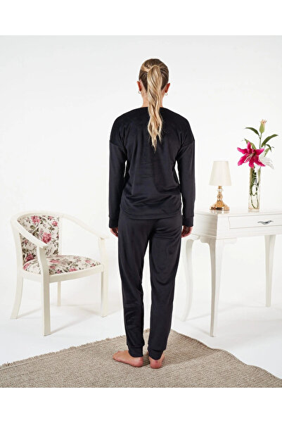 Estiva 25384 Long Sleeve Velvet Pajama Set