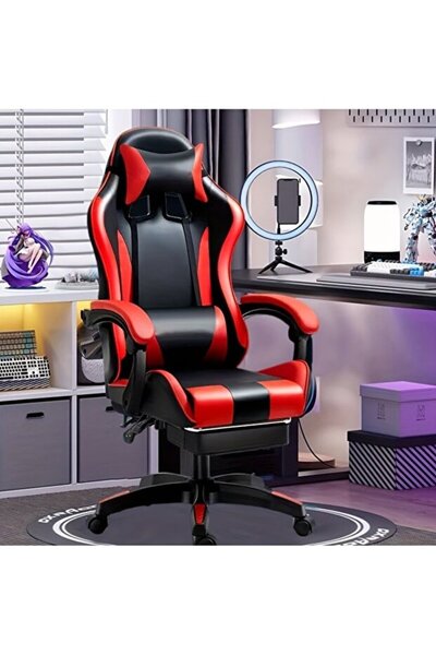Enjoylifeme Gaming Chair, Gamer Chair with Footrest and Lumbar Support, Ergonomic Game Chair with Headrest
