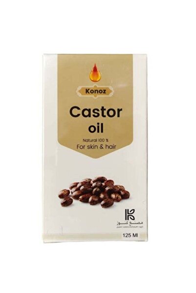 Konoz زيت الخروع - طبيعي 100% للبشرة والشعر (125 مل)