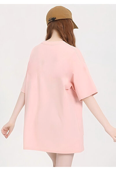 Alo Loose Round-Neck Short Sleeve T-Shirt (Pink)