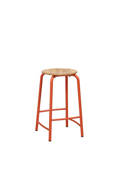 Madestr Tabu Metal Ayaklı Renkli Tabure Ø35X65H cm