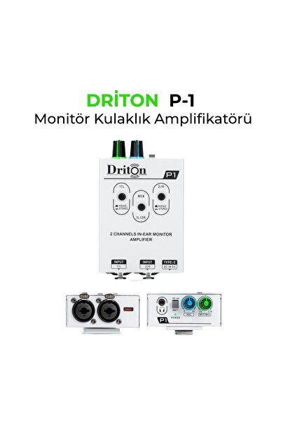 DRİTON P-1 2 KANAL MONİTÖR KULAKLIK AMPLİKATÖRÜ