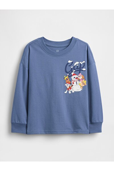 GAP Erkek Bebek Mavi Paw Patrol Grafik Baskılı T-Shirt