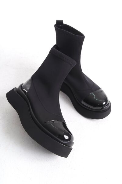 FEMME Kadın Kalın Taban Streç Günlük Bot Sasha