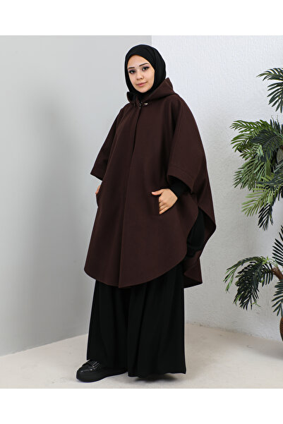 Lady Hilye SEYYAR KAPİŞONLU PANÇO
