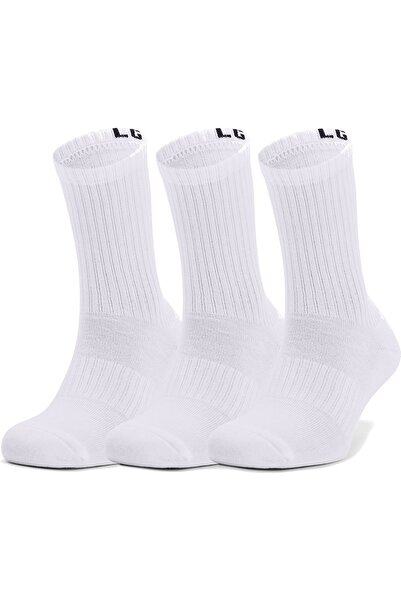 Under Armour Unisex 3-Piece Socks 1358345-100