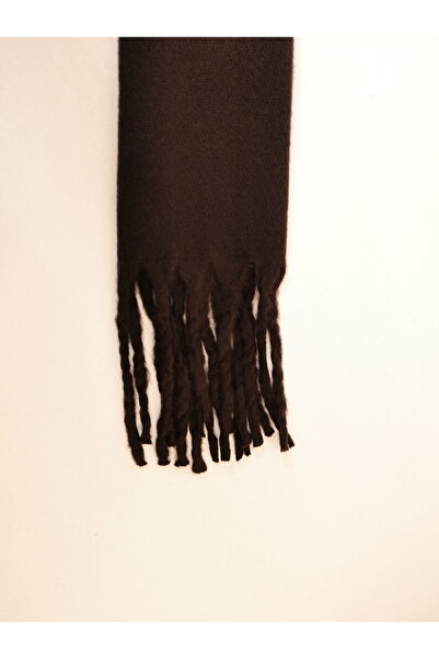 ICONE BAG Solid Color Acrylic Shawl Scarf Bitter Brown Shawl