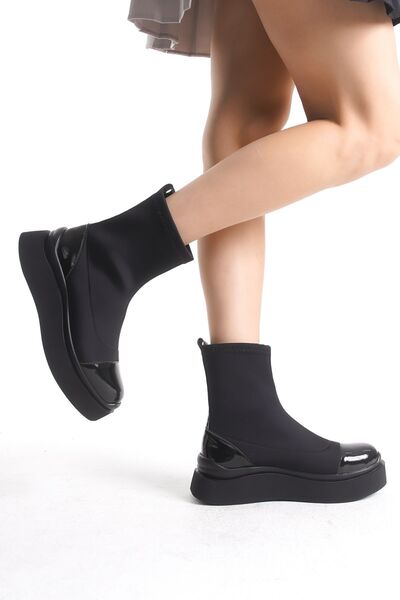 FEMME Kadın Kalın Taban Streç Günlük Bot Sasha