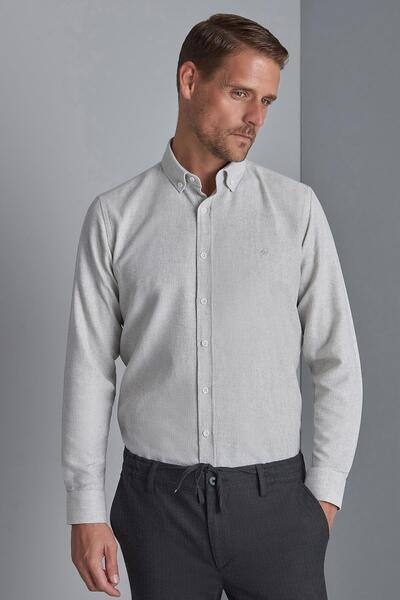 İgs Чоловіча сорочка Stone Dynamic Fit з коміром-накладкою на ґудзиках