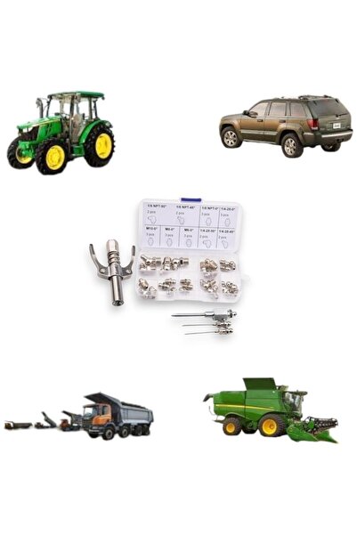 OEM Grease lubrication kit, with quick fittings, 23 nipples, 3 needles, 1 grease gun