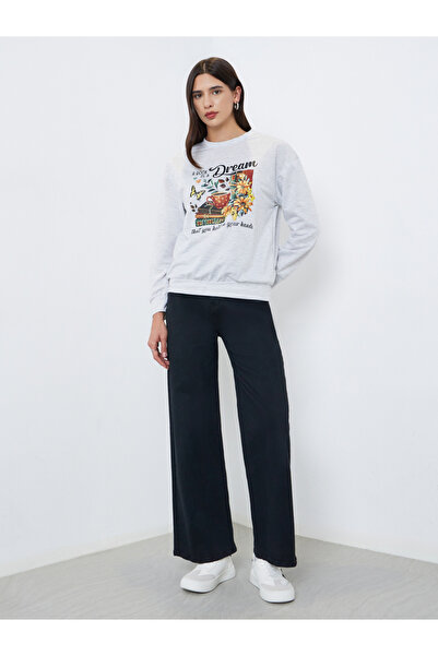 Take Two By Styli Grey Bookworm Graphic Print Sweatshirt