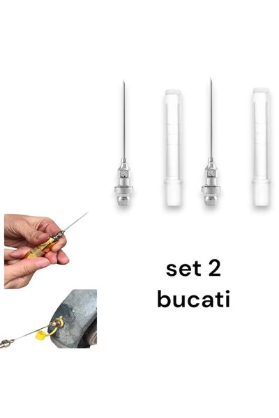 OEM Set of 2 greasing needles with nipple and cap