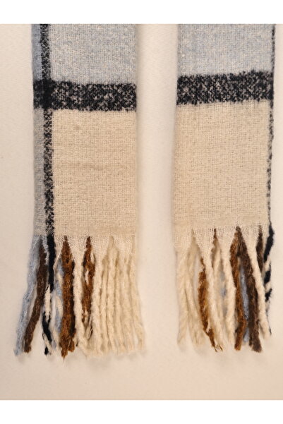 ICONE BAG Plaid and Striped Patterned Shawl Scarf