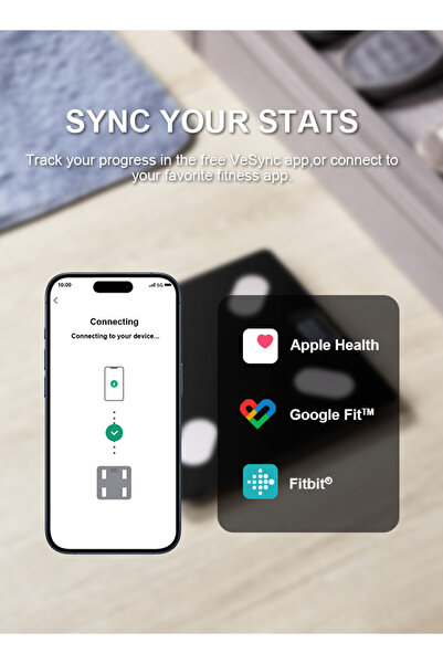 Lawazim Body Scale Bluetooth - Smart Glass Scale for Weight and Fitness Tracking