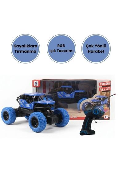 Sole 1:18 Ölçek Alloy Rock Crawler – RGB Işıklı Off-Road Uzaktan Kumandalı Araba