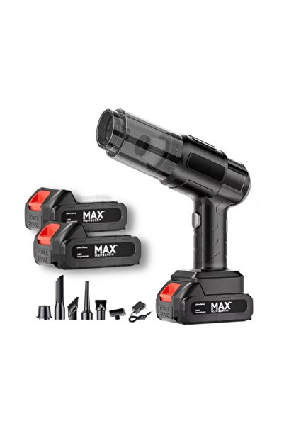 SDEPOT ® Aspirator fără fir 6 în 1, putere 100 W, cu 2 baterii, aspirare, suf...