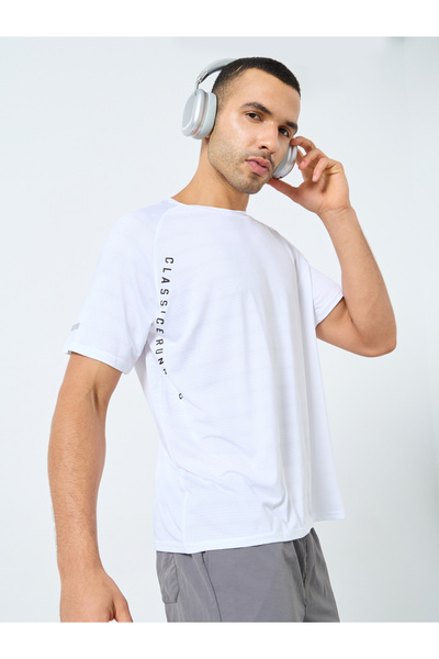 Styli Regular Fit Side Placement Print Detailing Athleisure T-Shirt