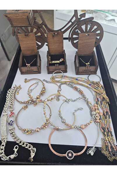 Flamingo Dorica Toplu Renkli Fantezi 925 Ayar Gümüş Bileklik - Uvps200061