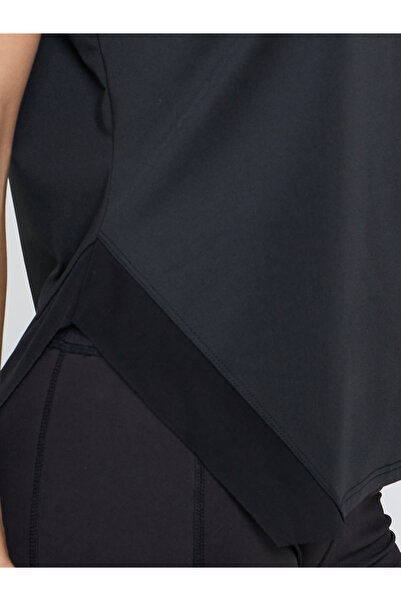 Styli Side Cut Mesh Insert Hem Loose Fit Top