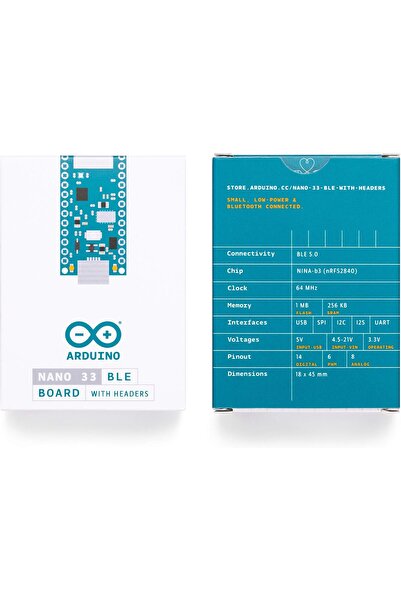 Arduino Nano 33 BLE مع رؤوس [ABX00034]